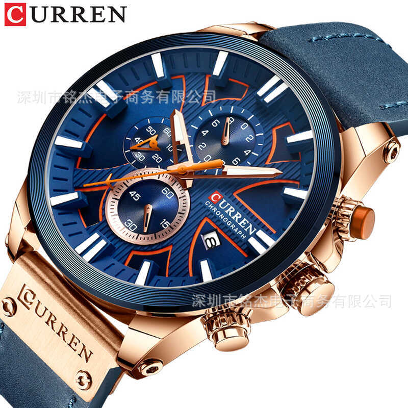 Đồng hồ đeo tay nam CURREN CURREN 8346 Lịch chống nước Đồng hồ thạch anh đa chức năng thông thường Đ