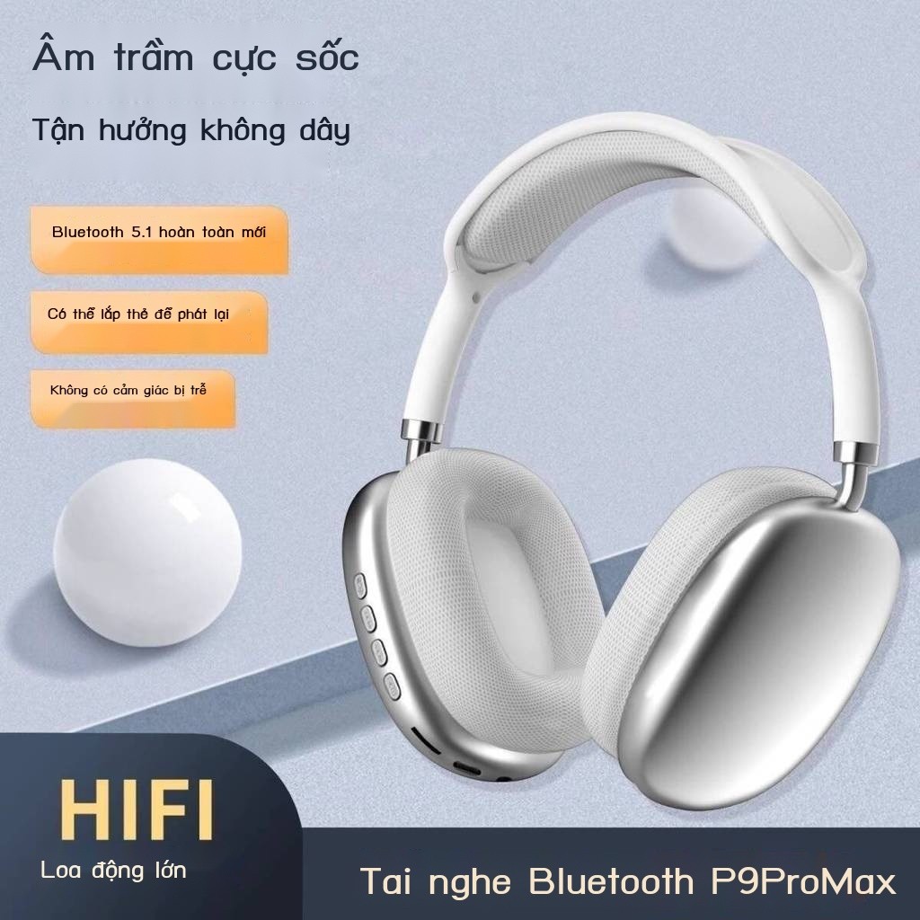 (Mới về) Tai Bluetooth P9 cao cấp, chơi game phổ quát điện thoại máy tính, tai nghe không dây cho s