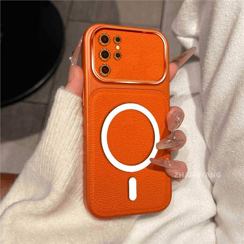 Ốp Lưng Dành Cho Samsung S24 FE S24 Plus S24 S24 Chất Liệu Da Cửa Sổ Siêu Lớn Vỏ Điện Thoại Mềm Với 
