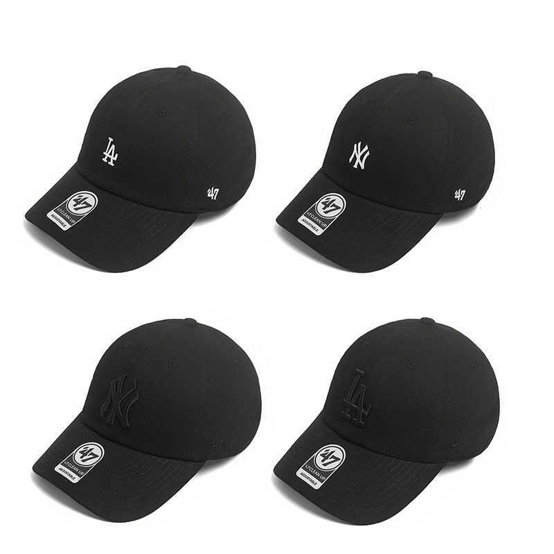 47BRAND Mũ Bóng Chày Nữ ny Đen Mềm Top Chữ Nhỏ Nhãn Mũ Nam Mũ Chống Nắng Thường Ngày Che Nắng