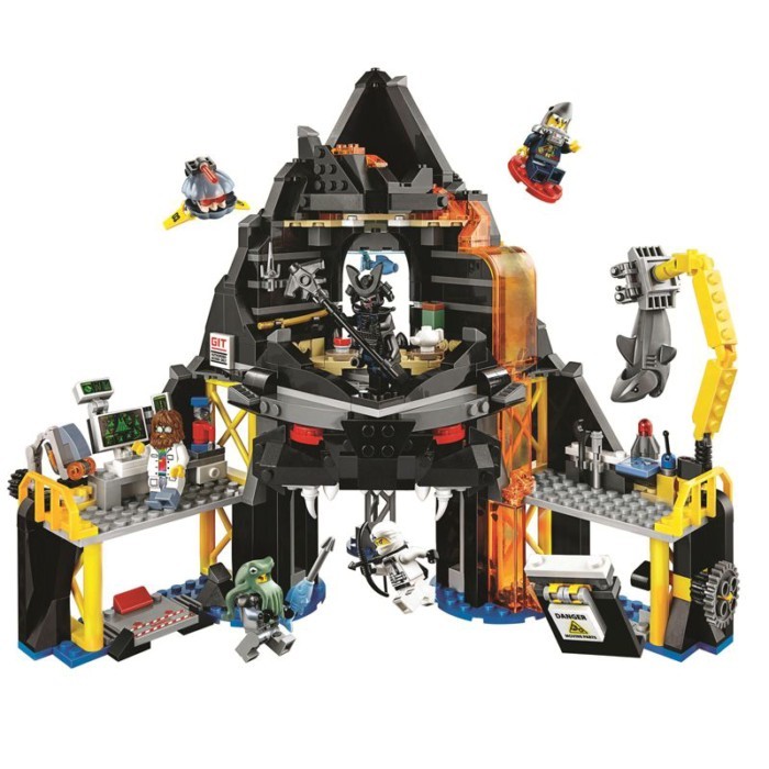 🌈🌈 Đồ chơi khối xây dựng Ninjago Garmadon Volcano Lava Base Boy