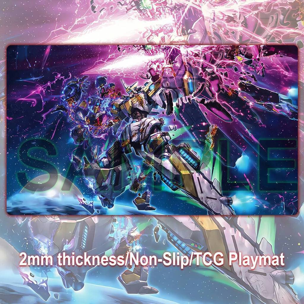 Yu-Gi-Oh Divine Arsenal AA-ZEUS - Sky Thunder Playmat TCG Trading Card Stitched Edge Battle Game Mou