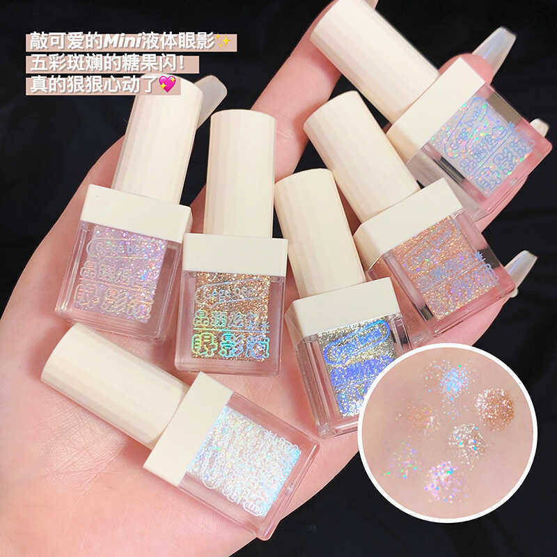 Gege Bear Gege Bear Crystal Dazzling Color Liquid Eyeshadow High Gloss Strobe Fine Glitter Pearlesce