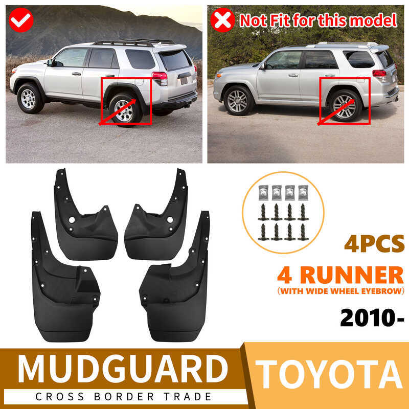 Thích Hợp Cho Xe Toyota Speedmaster 4Runner 2010-2024 Với Thân Rộng Bánh Xe Lông Mày Xe Chắn Bùn Da 