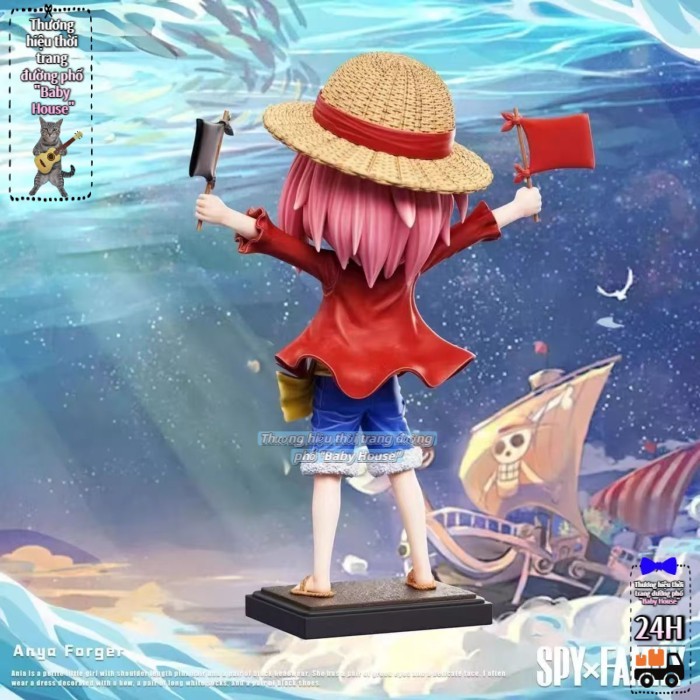 Spy Play House [Phiên bản tiếng Nhật] Aniya cos Luffy 2D anime hình tượng mẫu vật trang trí Asai