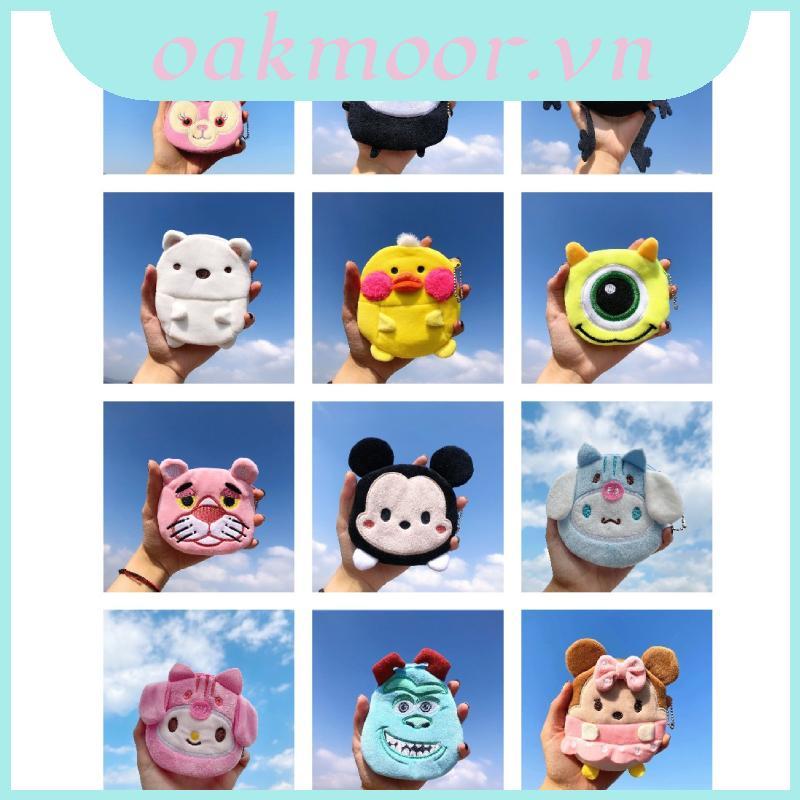 New Disney Sanrio Mini Coin bag plush Peripheral Plush Cartoon Cute Animal Coin Purse Accessories gi