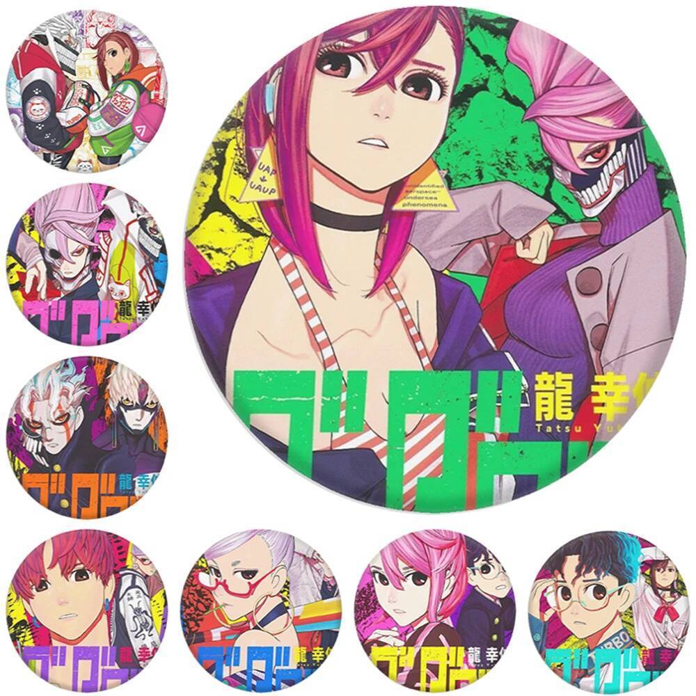58mm Anime DAN DA Ayase Momo Takakura Ken Enjōji Jin Seiko Cosplay COSTUME Huy hiệu Pin SPTE Tinplat