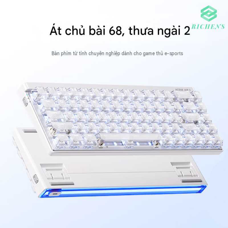 Bàn phím cơ có dây MCHOSE Ace68 Air 2 trục từ, bố cục 68 phím tùy chỉnh dành cho chơi game