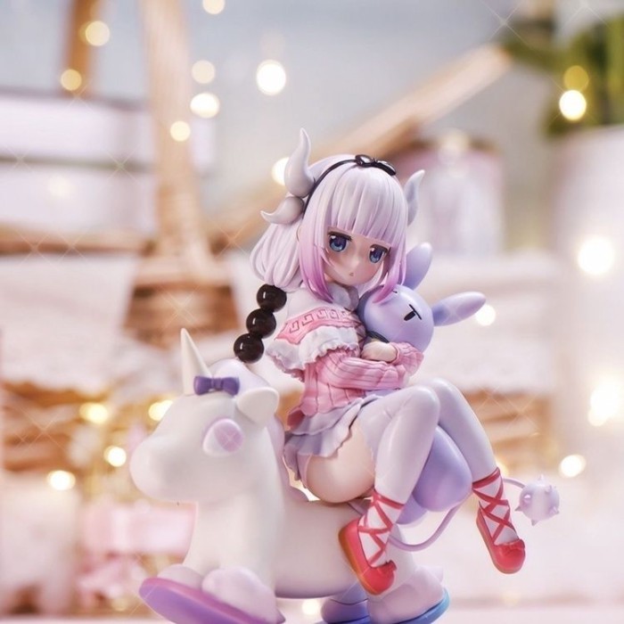 Miss Kobayashi 's Dragon Maid Kanna Kamui Rocking Unicorn Hình Trang Trí Sưu Tập Tượng