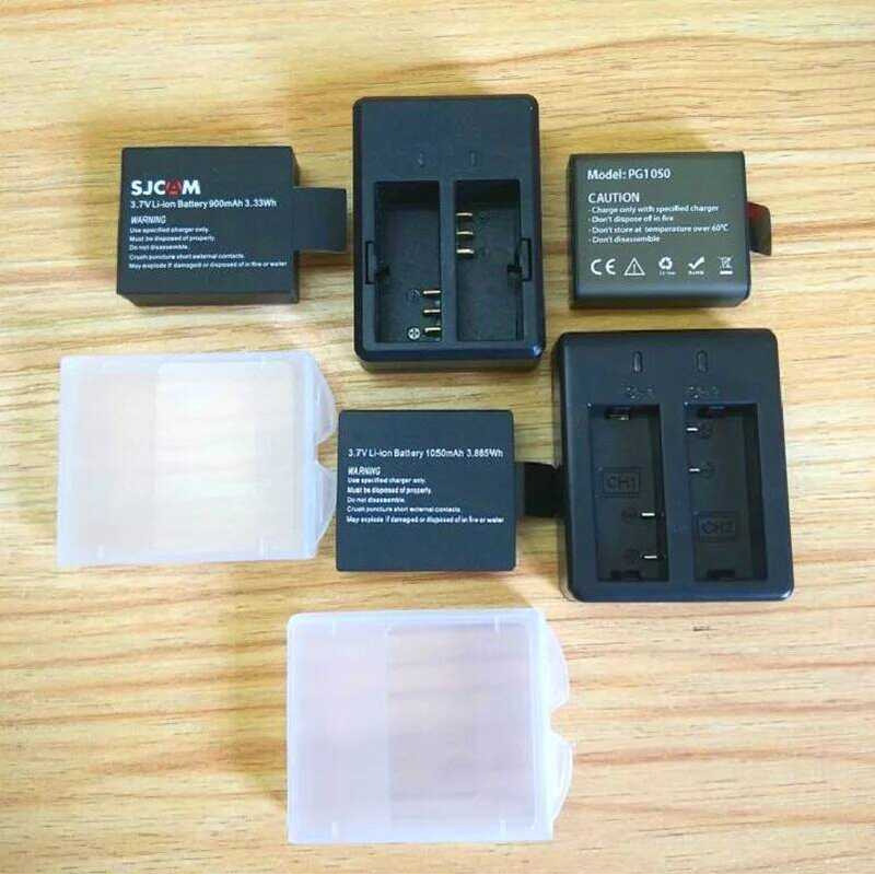 Bộ sạc Oril SJCAM EKEN Dl Sạc pin 1350 / 1050mAh cho Sj4000 / Air / Sj5000X C30 H9R Phụ kiện máy ảnh