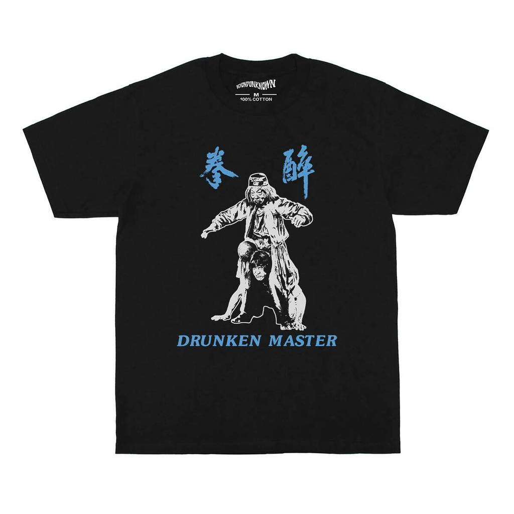 Áo thun Drunken Master Jackie Chan Hồng Kông Kung Fu Phim Rắn Trong Bóng Đại Bàng Nam