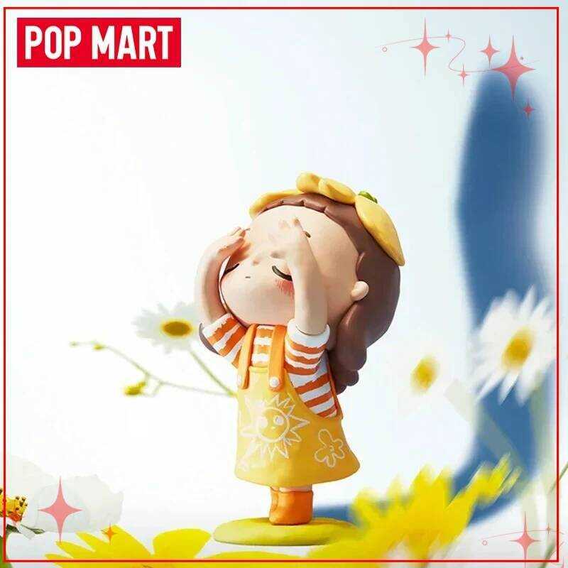 Authentic POPMART Nyota Four Seasons Series Cute Figurine Blind Box Small Ornaments Child Companion 