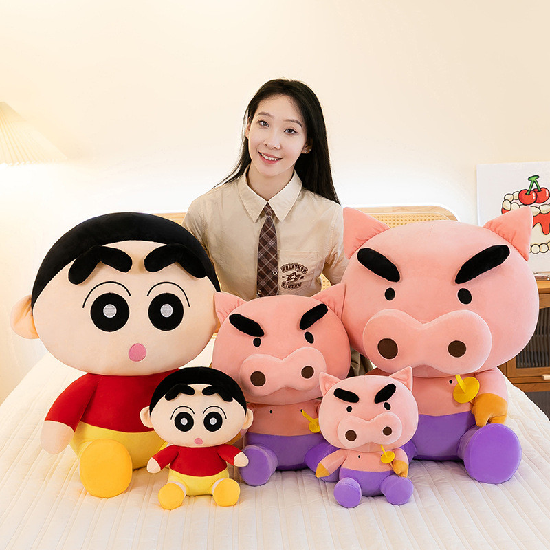 Mới Crayon Shin-chan Búp Bê Zaemon Hiro Giường Búp Bê Búp Bê Gối Ngủ Sang Trọng Anime Nam Gối