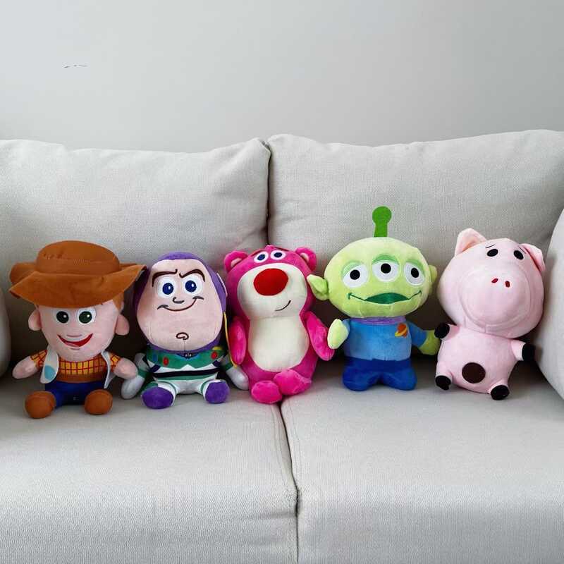 Câu Chuyện Đồ Chơi Búp Bê Sang Trọng Buzz Lightyear Denim Woody Dâu Gấu Nhồi Bông Sang Trọng Búp Bê 