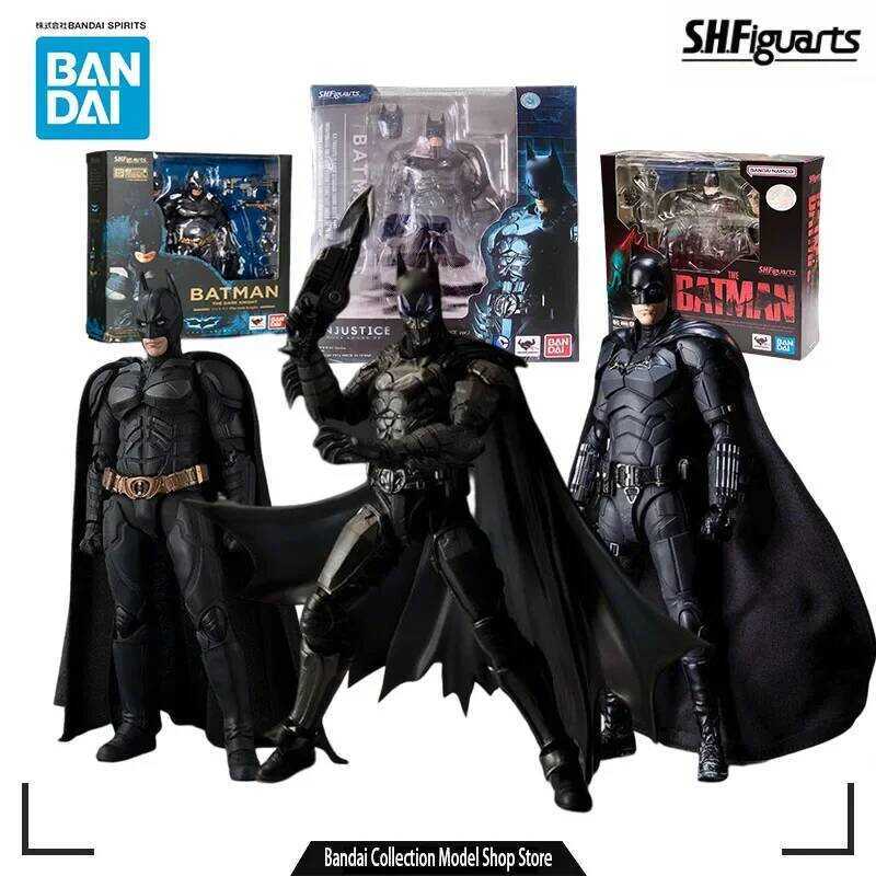 Bandai Model Kit SHF E BATMAN The Dark Knight Injustice League 1/6 Anime Action Figure Toys Robot Gi