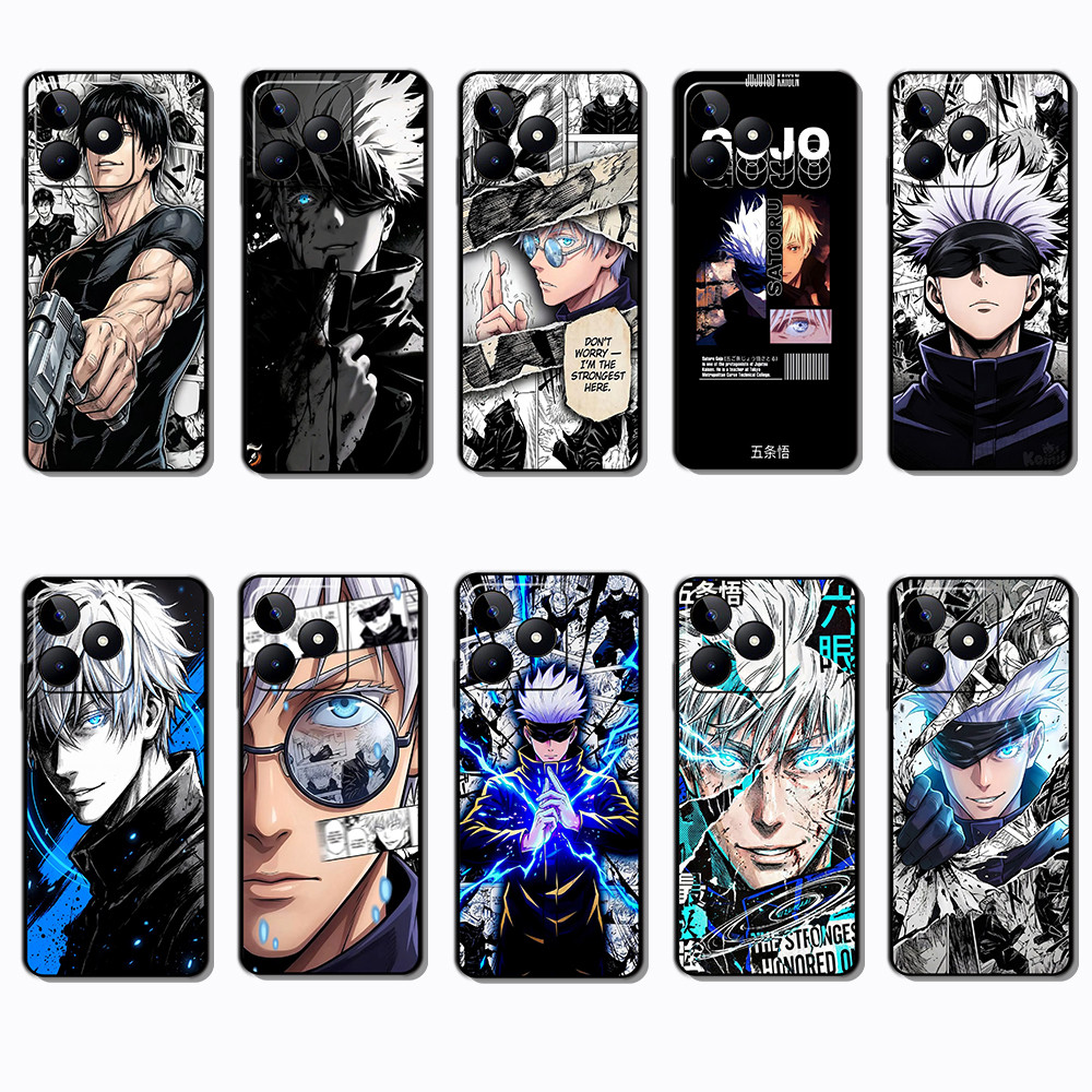 Ốp điện thoại màu đen mềm cho OPPO A5i A5X A5 Pro A5m A3NFC jujutsu Kaisen Gojo Cover