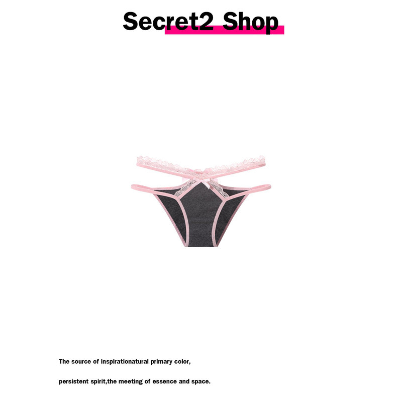 Sweet Cool Hot Girl Millennium Y2K Pure Desire Ren ABG Quần lót đào chéo