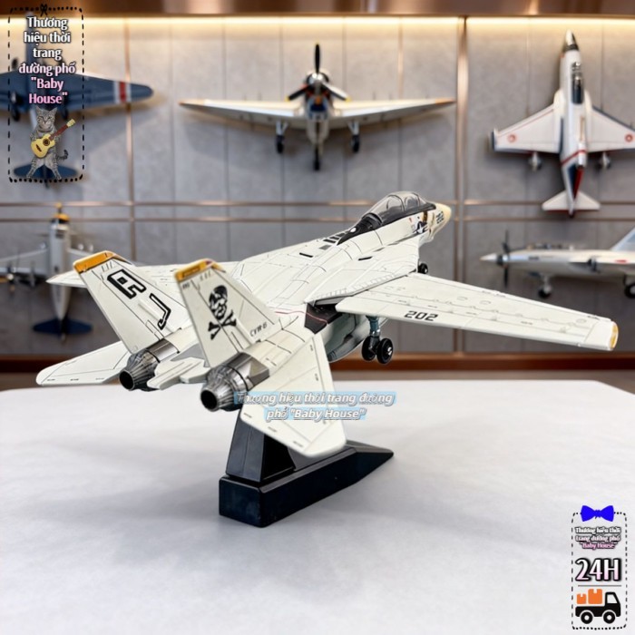 1:72 Mỹ F14 Tomcat Máy Bay Tiêm Kích Siêu Thanh Mô Hình Mô Phỏng Đa Năng Dựa Trên Tàu Sân Bay Máy B