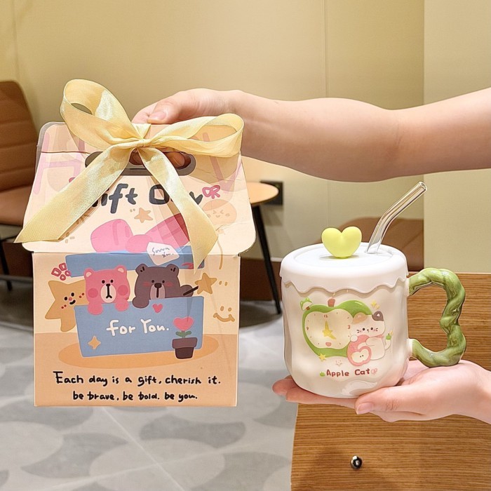 Birthday Gift, Cute Healing Mug, Gift For Couple, Creative Ceramic Mug For Boys And Girls