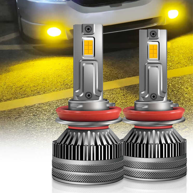 30W Tích Hợp Mắt Vàng H11 Sương Mù H3 Nổi Bật Đèn Pha led Ô Tô 30K Vàng 96