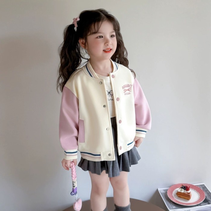 Girls' Jackets New Children's Fashionable Autumn Clothes Baby Girls Fashionable Casual Jackets B