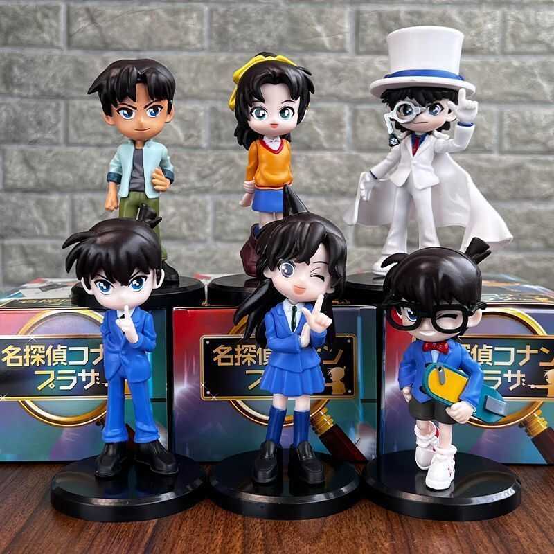 Mô hình tượng nhỏ phiên bản Q của Thám tử Conan, Kudo Shinichi và Mori Ran, quà tặng sinh nhật, vật 
