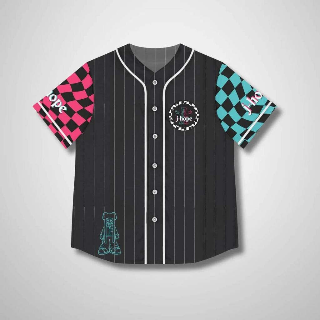 JHOPE JITB Jack Trong Hộp Nữ Bóng Chày Jersey Quân Đội Merch Áo Sơ Mi Kpop G23