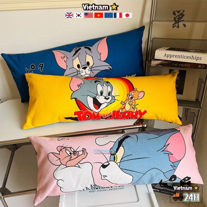 Tom và Jerry tùy chỉnh hoạt hình gối bên ngủ chân gối gối đầu giường đệm ngủ gối đôi