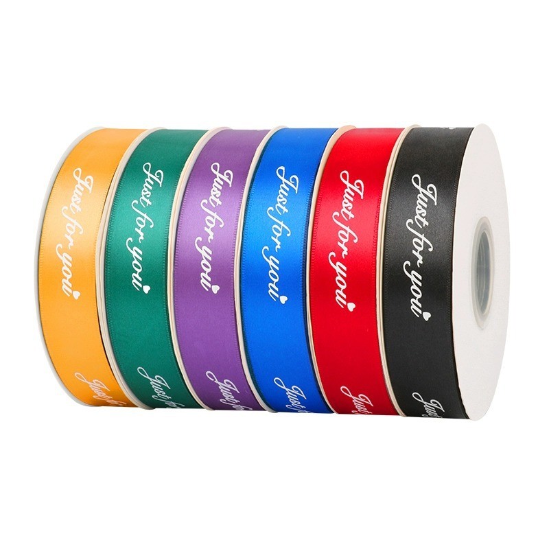 2.5cm Hoa Bao Bì Ruy Băng Bó Hoa Ruy Băng Bao Bì Ruy Băng Rượu Vang Đỏ Hoa Trang Trí Ruy Băng diy