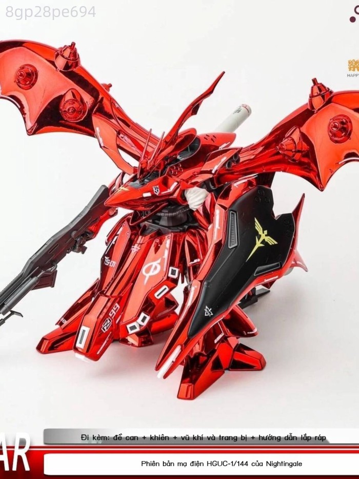 (HÀNG HOT) Phiên bản mạ điện HG Nightingale 1/144 MSN-04-2 STAR Char's Counterattack HGUC Mô hình l