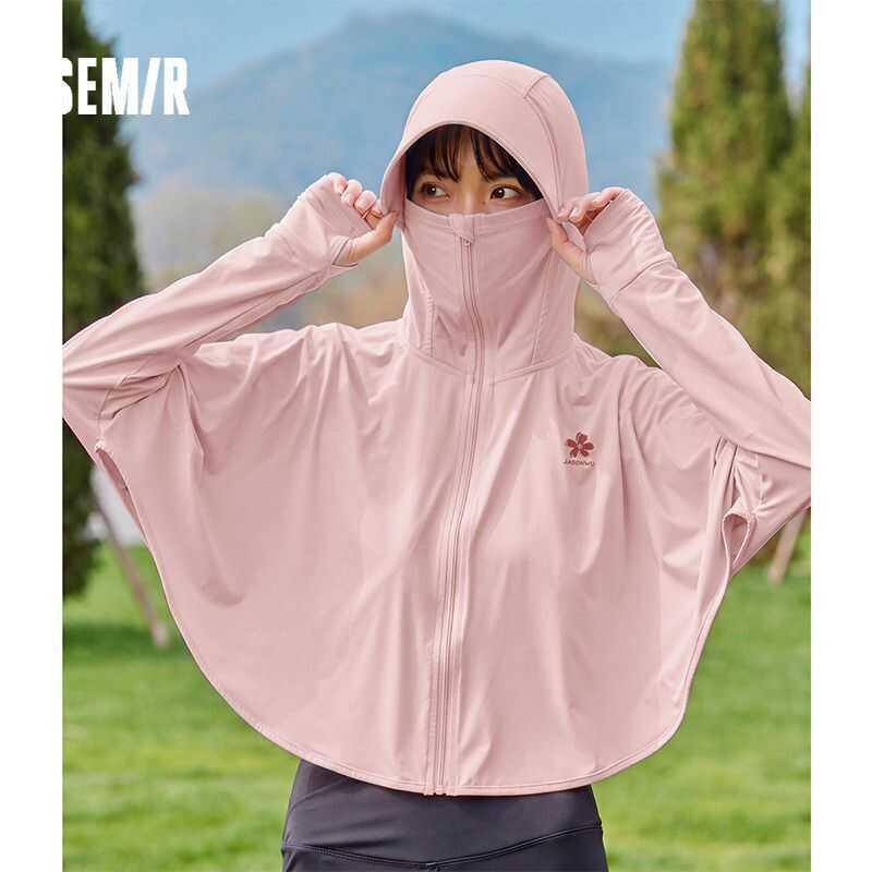 Semir [Hợp Tác JASON Wu] Áo Nắng Mùa Hè Dành Cho Nữ Với Thiết Kế Vành Rộng Và Kiểu Choàng, Chống Tia