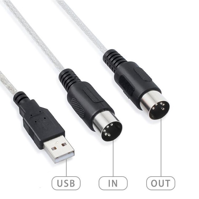 Cáp USB sang MIDI Cáp USB MIDI Bộ chuyển đổi Cáp MIDI sang USB Bàn phím điện tử Cáp âm nhạc