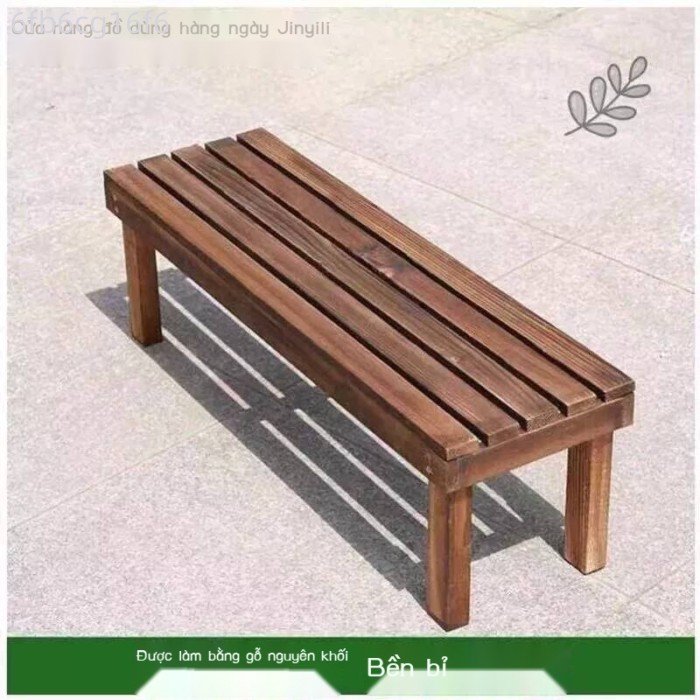 [Đa Năng] Ghế đôn nguyên khối, ghế dài phòng khách, giá đỡ gỗ chống ăn mòn, loại thang, tầng đơn, b