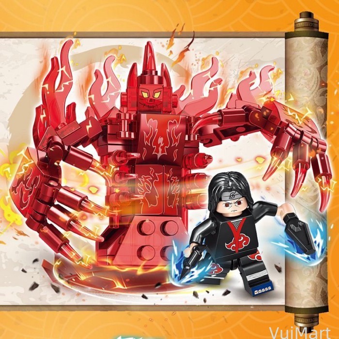 Naruto Susanoo Kakashi Itachi Sasuke Con Cáo Chín Đuôi Naruto Kakashi Madara Đồ Chơi Lắp Ráp