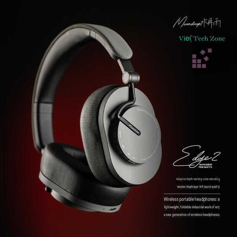 Tai nghe  MOONDROP Edge2 không dây HIFI khử tiếng ồn chủ di động, Bluetooth Hàng chính hãng