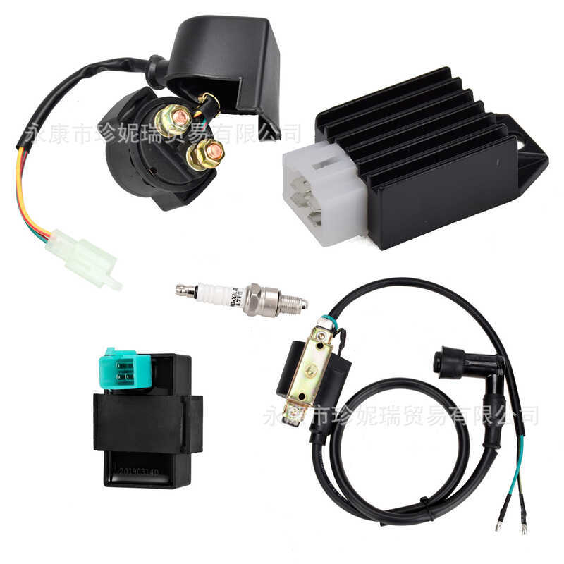ATV ATV Địa Hình Phụ Kiện Xe Máy 50 110cc Đánh Lửa Điện Áp Cao Gói Chỉnh Lưu Rơ Le Bộ