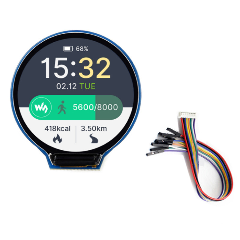 Mô-đun màn hình LCD tròn 1.28 inch 65K RGB Màn hình chung GC9A01 cho Raspberry Pi / Jetson Nano / Ar