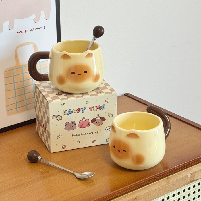 Cute Siamese Cat Mug, Girl Mug, Good-looking Souvenir Coffee Mug, Birthday Gift Gift Box For Best F