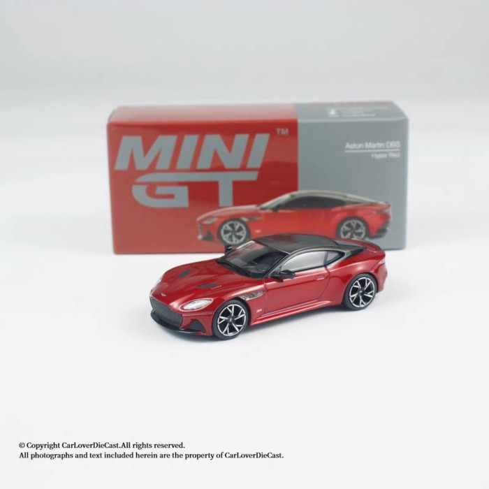 MINIGT 1: 64 Aston Martin DBS Mô phỏng màu đỏ Mô hình xe hợp kim 1065 Mẫu xe
