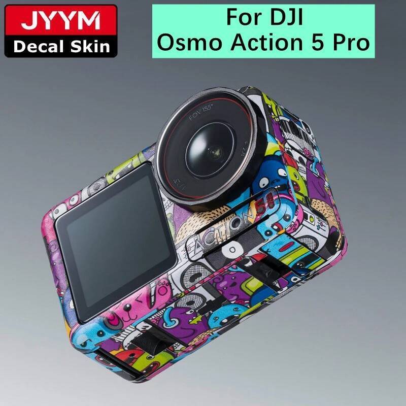 Nhãn Dán Tùy Chỉnh Cho DJI Osmo Action 5 Pro Decal Da Hành Động Camera Thân Vinyl Bọc Phim Bảo Vệ Áo