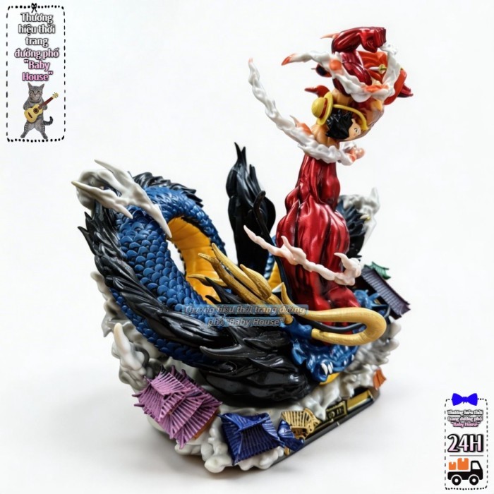 Fudo Myooh One Piece Luffy Luffy Bánh Răng Thứ Tư Fudo Myooh Tượng Vật Trang Trí Mẫu Quà Tặng