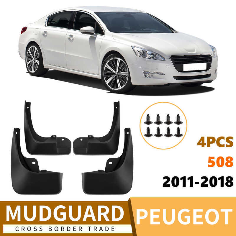 Thích hợp cho Peugeot Peugeot 508 2011-2018 Xe Chắn Bùn Ngoại Thương Mềm Chắn Bùn Peugeot
