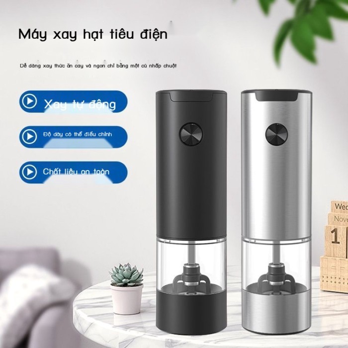 Dry Battery Type Mini Smart Salt And Pepper Grinder Western Food Spice Pepper Grinder Set Electric