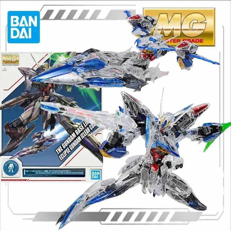 Bandai MODEL KIT MG PB 1/100 ECLIPSE GUNDAM CLEAR COLOR Anime Action Figure Assembly Model Toys Gift