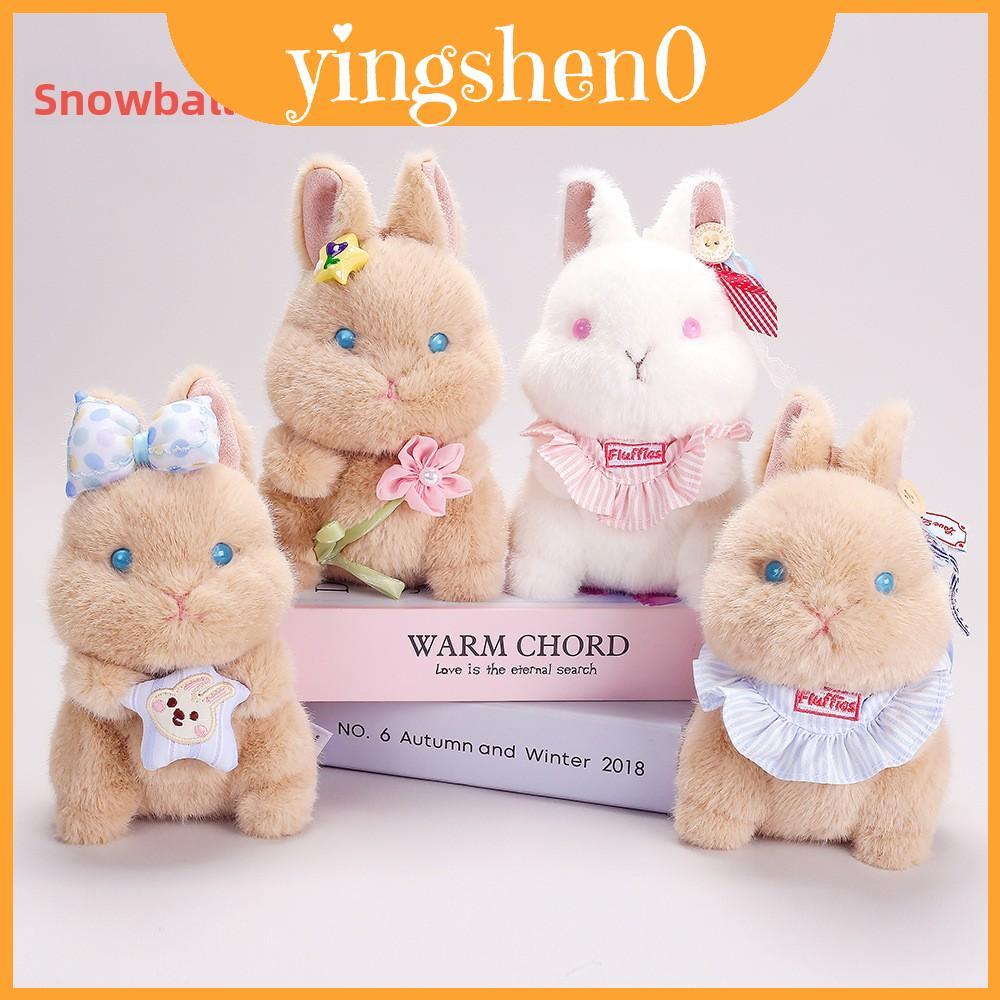 Đồ chơi căng thẳng cầm tay sang trọng Snowball Rabbit có kính cho trẻ em và sử dụng văn phòng