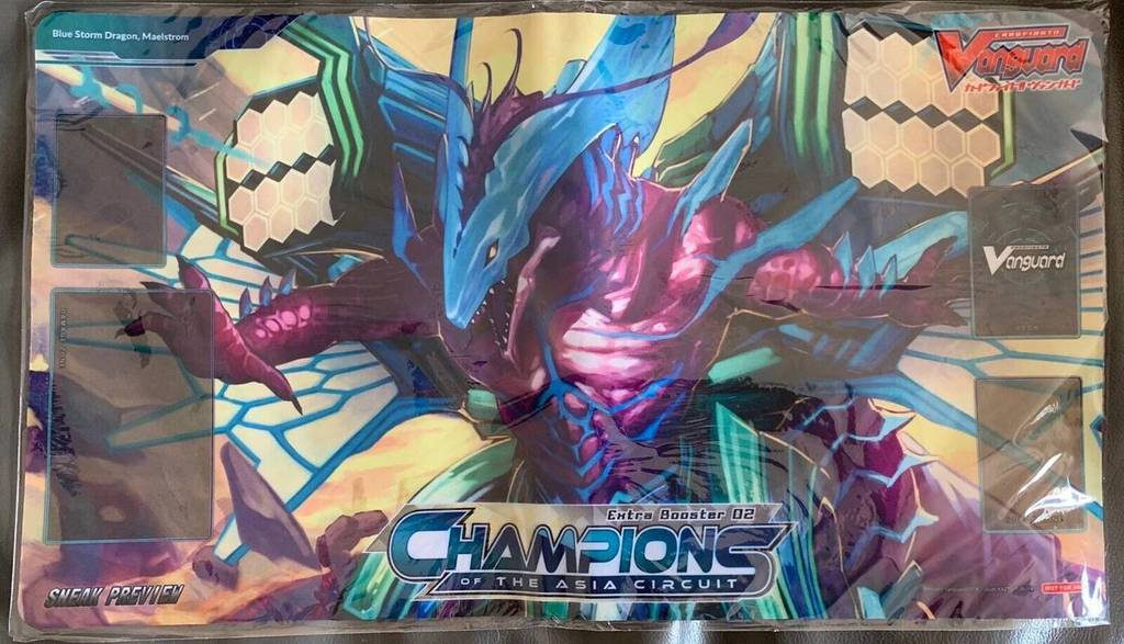 CARDFIGHT VANGUARD V-EB02 BLUE STORM DRAGON MAELSTROM (AQUA FORCE) Bàn di chuột chơi game PLAYMAT Ba