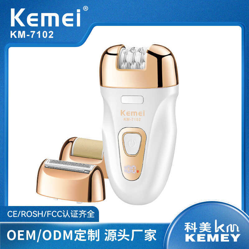 Máy cạo râu điện Kemei Kemei KM-7102 Máy cạo lông nữ Bộ phận riêng tư Máy cạo râu Dụng cụ tiện dụng