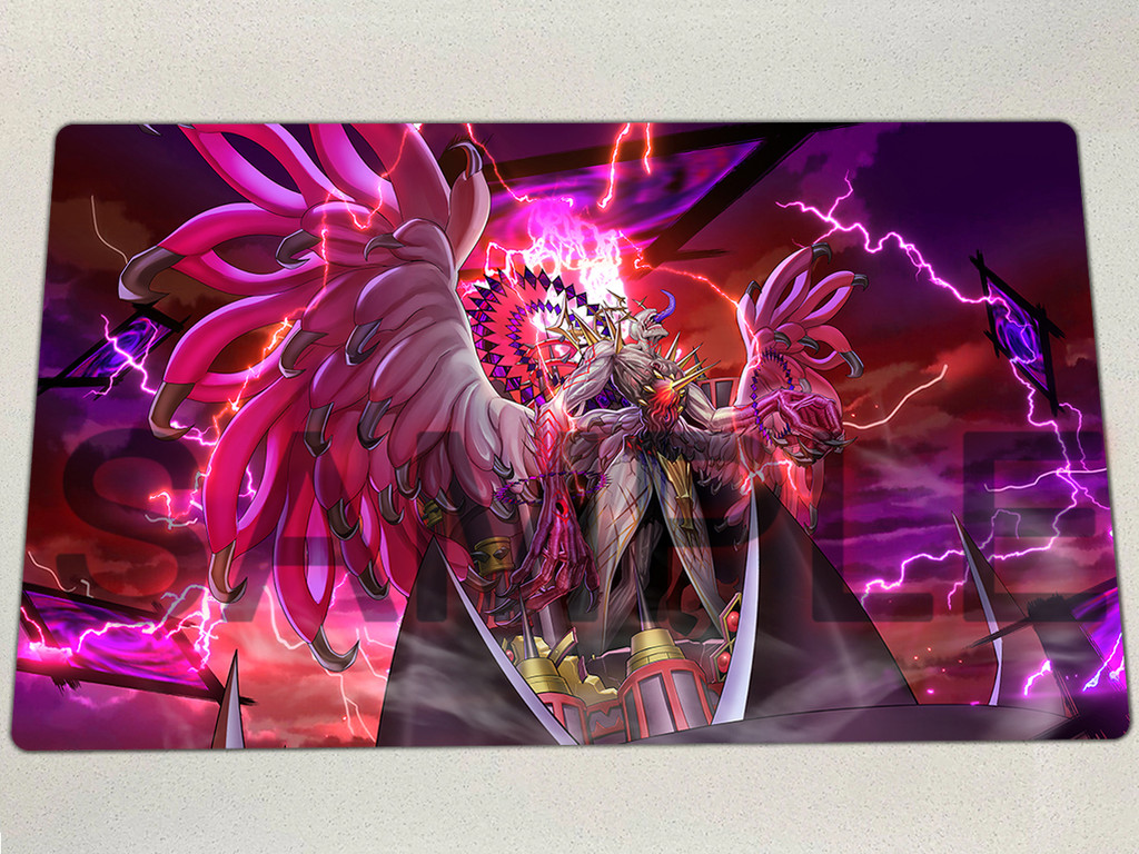 YuGiOh Playmat Dogmatika Alba Zoa TCG CCG Thảm Board Game Trading Card Game Mat Card Battle Against 