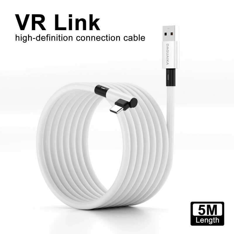 VR L Meta 3s USB 3 Loại C Cáp Truyền Dữ Liệu Sạc Nhanh Cho Oculus Quest 3S Phụ Kiện 5m