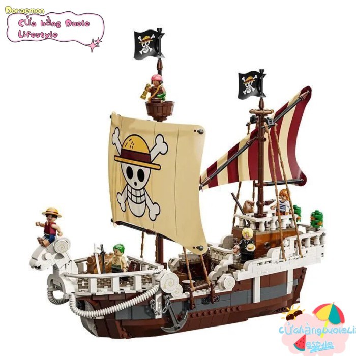 Tương thích với LEGO 75639 Forward Merry Pirate Ship Boy Creative Building Block Building Toy Gift